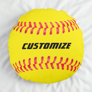 Coussins Ronds Oreiller de softball personnalisé