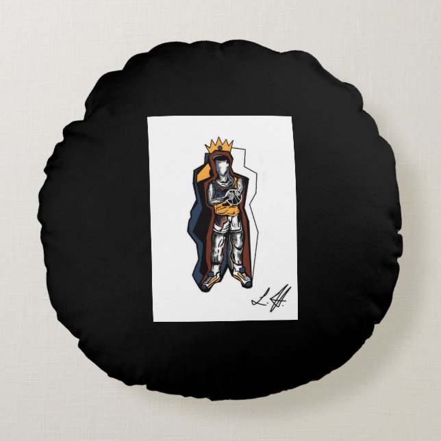 Coussins Ronds Oreiller de sport NBA rond (Devant)