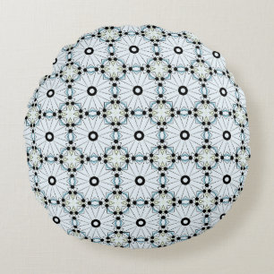 Coussins Ronds oreiller décoratif présentant un motif géométrique
