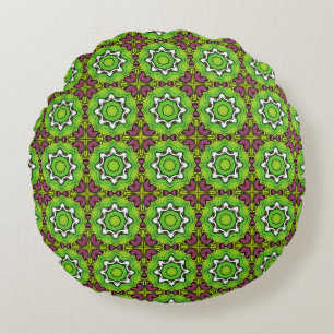 Coussins Ronds oreiller décoratif présentant un motif géométrique