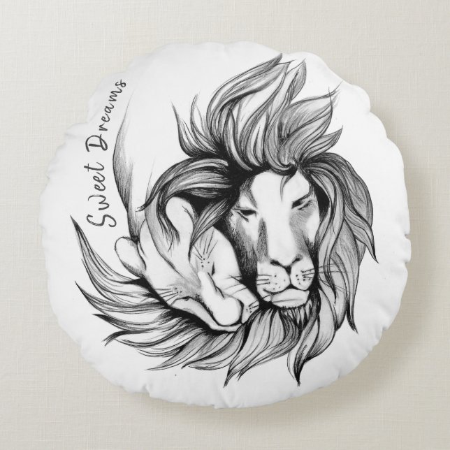 Coussins Ronds Oreiller doux rêve (Devant)