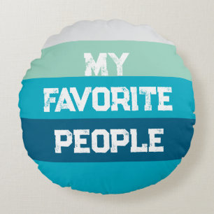 Coussins Ronds Oreiller jetable avec mots personnalisables