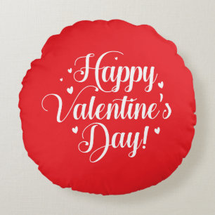 Coussins Ronds Oreiller jeté coeurs de la Saint-Valentin