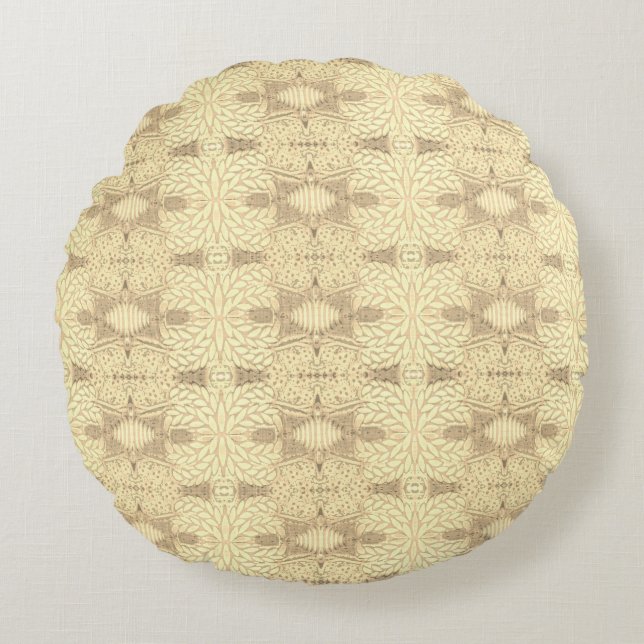Coussins Ronds Oreiller jeté rond des dunes de sable (Devant)