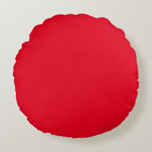 Coussins Ronds Oreiller jeté rond rouge (40,64 cm)