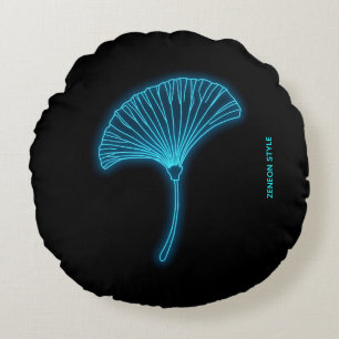 Coussins Ronds Oreiller néon Ginkgo Cyber Zen - Année d'Est. pers