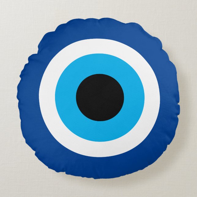 Coussins Ronds oreiller pour lancer l'oeil mal rond (Devant)