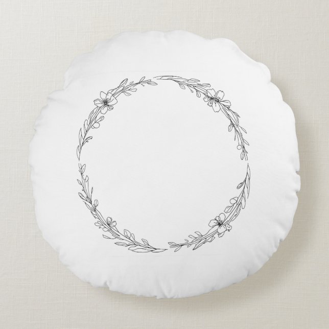 Coussins Ronds Oreiller Rond (Devant)