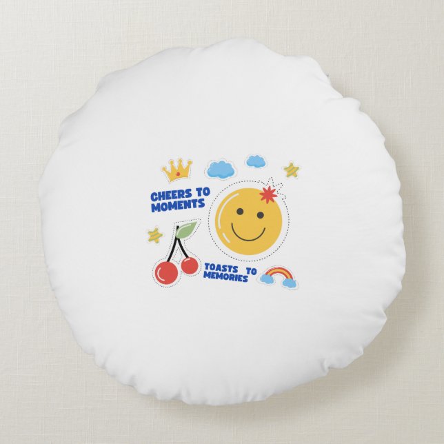 Coussins Ronds Oreiller Rond (Dos)