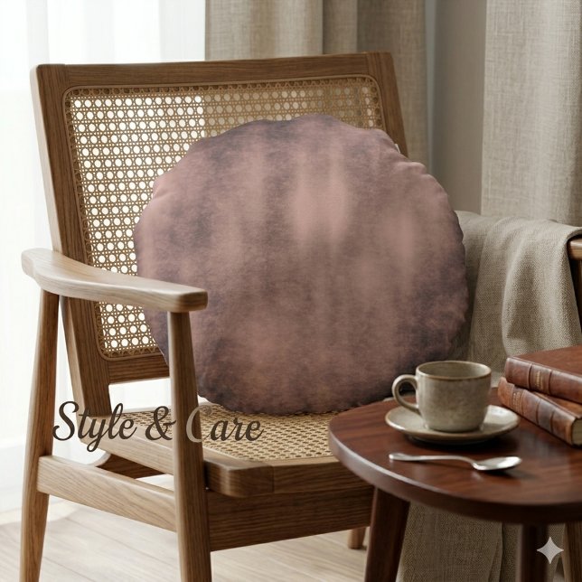 Coussins Ronds Oreiller rond à fond texturé pour style moderne (Textured Background Round Pillow for Modern Style)