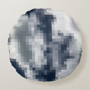 Coussins Ronds Oreiller rond à jet Pixelé