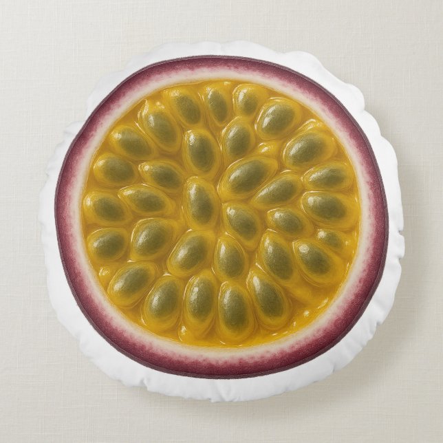 Coussins Ronds Oreiller rond à la passion - Frais et fruité (Devant)