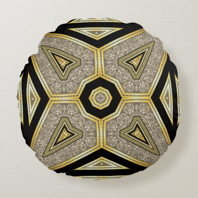 Coussins Ronds Oreiller rond Art Déco Globe Glam (Devant)