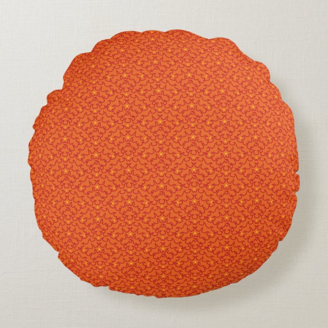 Coussins Ronds Oreiller rond aux arches de feu (Devant)