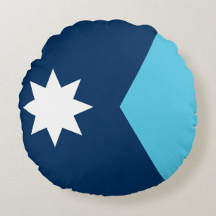 Coussins Ronds Oreiller rond avec le drapeau du Minnesota