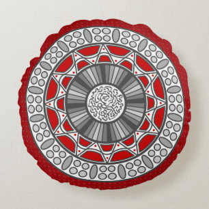 Coussins Ronds Oreiller rond Aztec rencontre Alien