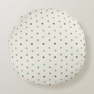 Coussins Ronds Oreiller rond bébé beige et bleu clair doux