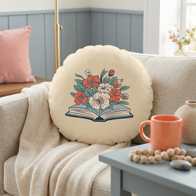 Coussins Ronds Oreiller rond brodé (Créateur téléchargé)