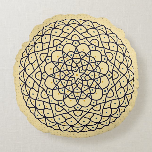 Coussins Ronds Oreiller rond céleste pour jour (Devant)