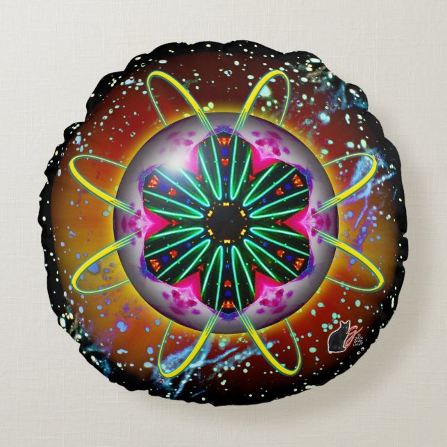 Coussins Ronds Oreiller rond Cyclon Orbz (Devant)