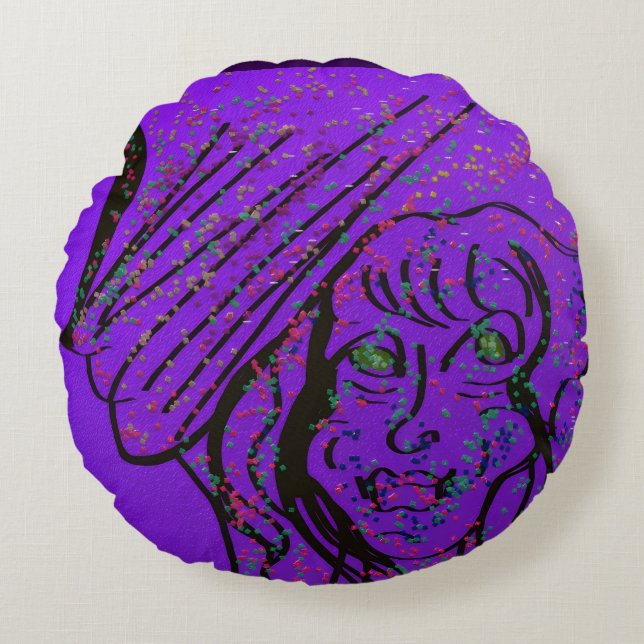 Coussins Ronds Oreiller rond d'art fantastique (Devant)