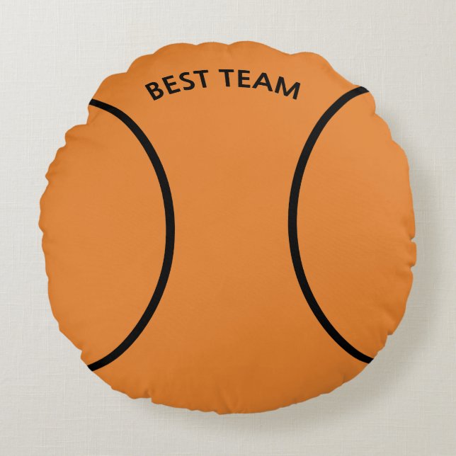 Coussins Ronds Oreiller rond de basketball (Devant)