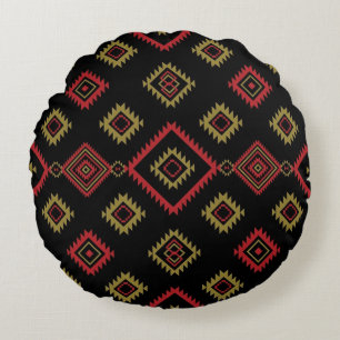 Coussins Ronds Oreiller rond de la zone autochtone