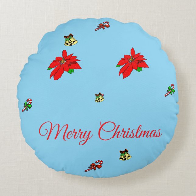 Coussins Ronds Oreiller rond de Noël (Devant)