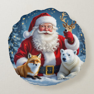Coussins Ronds Oreiller rond de Noël minimaliste moderne