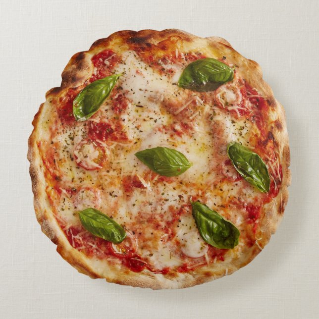 Coussins Ronds Oreiller rond de pizza (Devant)