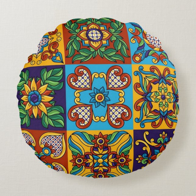 Coussins Ronds Oreiller rond décoratif (Devant)