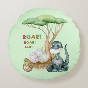 Coussins Ronds Oreiller rond dinosaure mignon