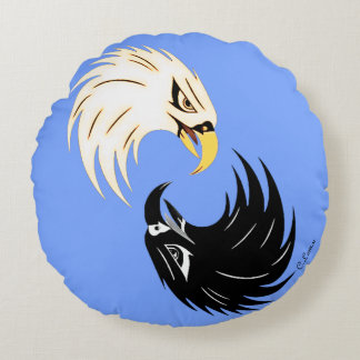 Coussins Ronds Oreiller rond "Eagle Eye" - Violet
