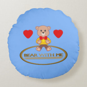 Coussins Ronds Oreiller rond en forme de nounours