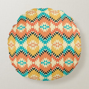 Coussins Ronds Oreiller rond en impression native