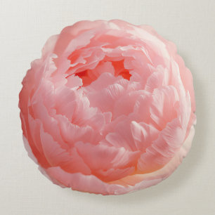 Coussins Ronds Oreiller Rond – Fleur Rose en Fleur   Décoration d
