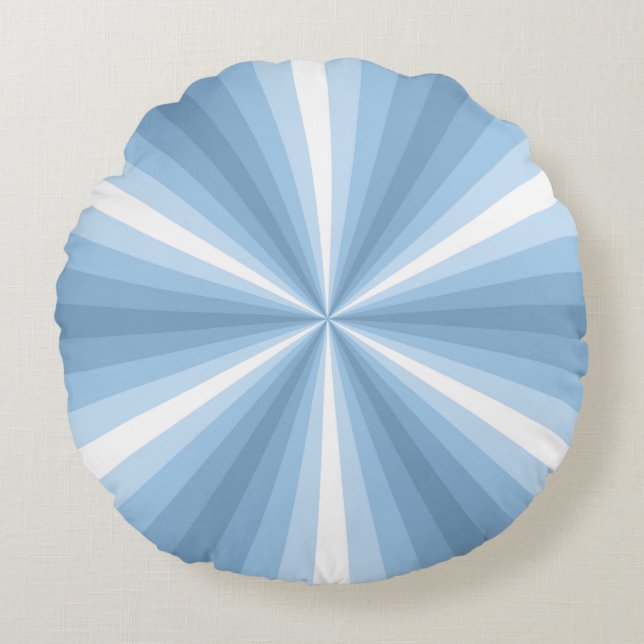 Coussins Ronds Oreiller Rond Illusion d'Hiver (Devant)