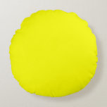 Coussins Ronds Oreiller rond jaune citron (16 po)<br><div class="desc">C'est pour les amateurs de coussins. Cool !</div>