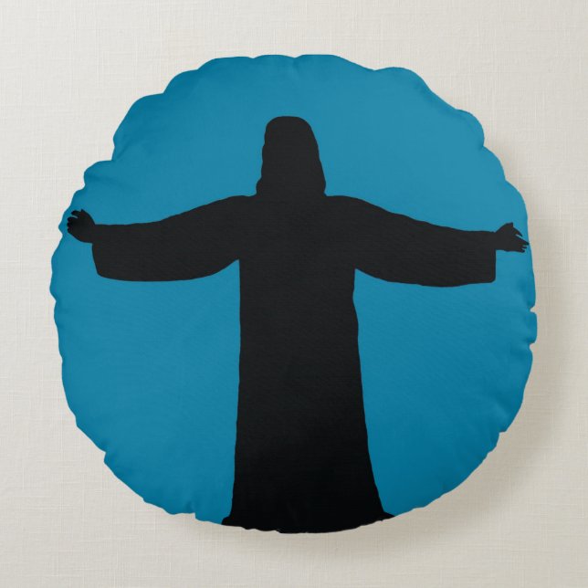 Coussins Ronds Oreiller rond Jésus-Christ  (Devant)