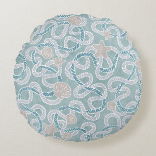 Coussins Ronds Oreiller rond jetable moderne nautique
