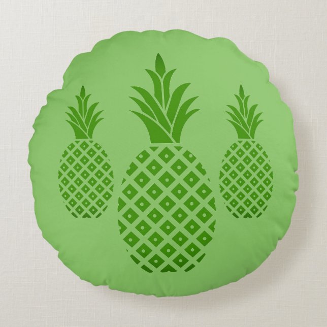 Coussins Ronds Oreiller Rond Jeté-Ananas (Devant)