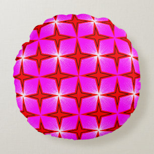 Coussins Ronds Oreiller rond jeté de conception numérique 3D colo