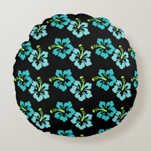 Coussins Ronds Oreiller Rond Jeté - Fleurs Tropicales