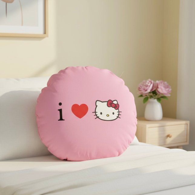 Coussins Ronds Oreiller Rond Kitty (Créateur téléchargé)