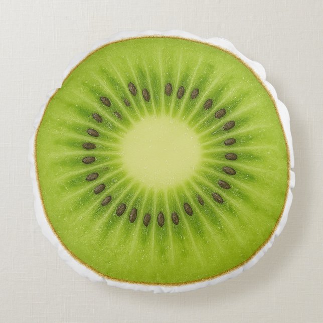 Coussins Ronds Oreiller rond kiwi (Devant)