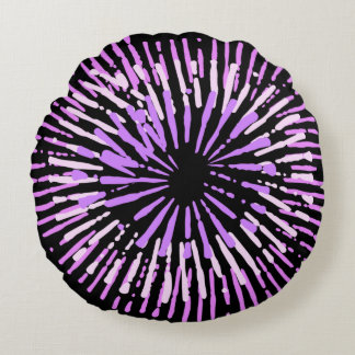 Coussins Ronds Oreiller rond magenta moderne coloré