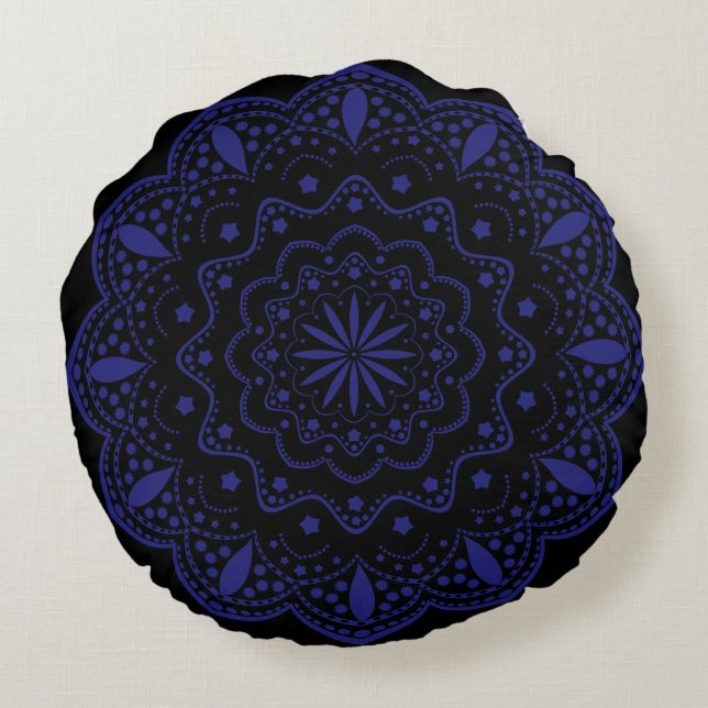 Coussins Ronds Oreiller rond mandala (Dos)