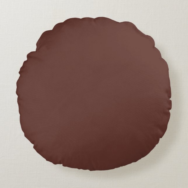 Coussins Ronds Oreiller rond marron (Devant)