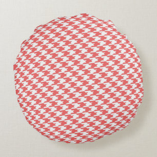 Coussins Ronds Oreiller rond motif pied-de-poule Cayenne