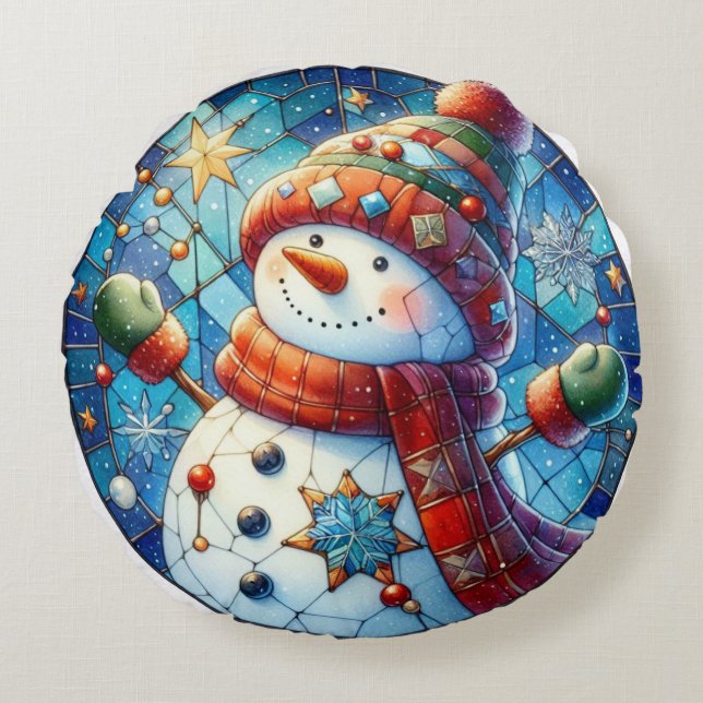 Coussins Ronds Oreiller rond motoneige (Devant)
